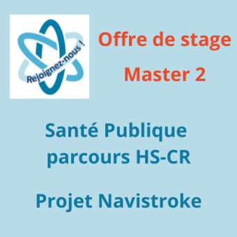 Offre de stage - Master 2 de Santé Publique parcours HS-CR