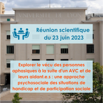 Réunion scientifique RESHAPE - 23 Juin 2023 à 12h30