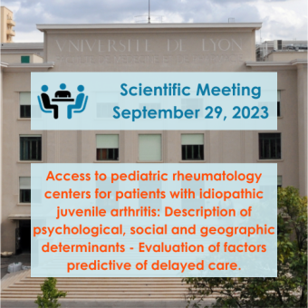 Scientific Meeting September 29, 2023 at 12:30