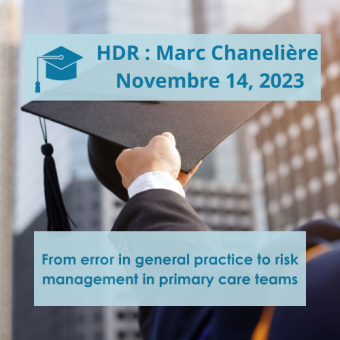 HDR defense of Marc CHANELIERE on November 14, 2023
