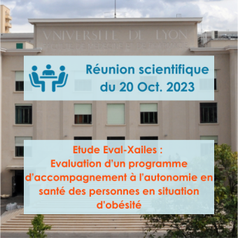Réunion scientifique 20 Octobre 2023 à 12h30